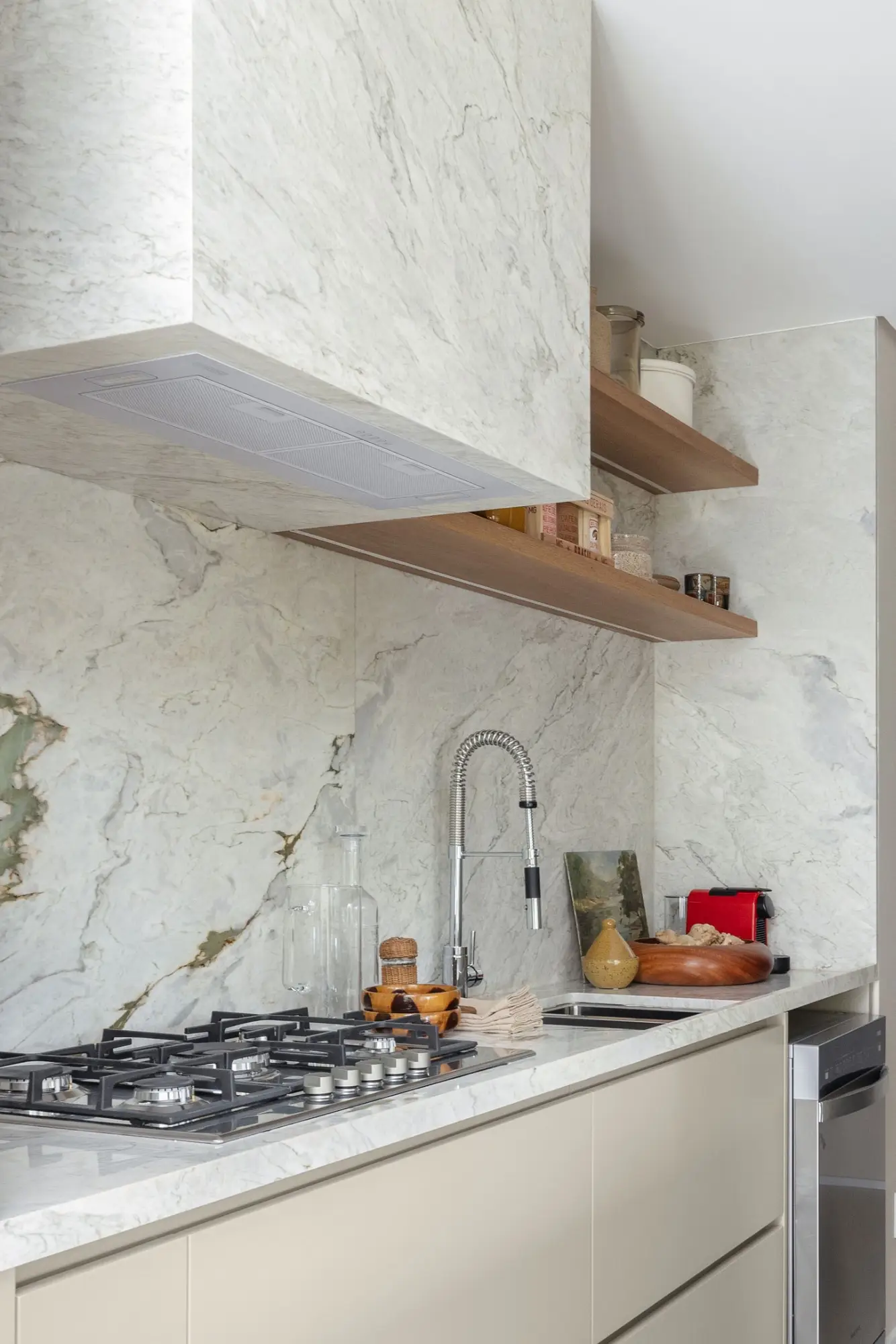 Cozinha integrada do Leaf Loefgren – varanda gourmet 163m² Vila Clementino SP