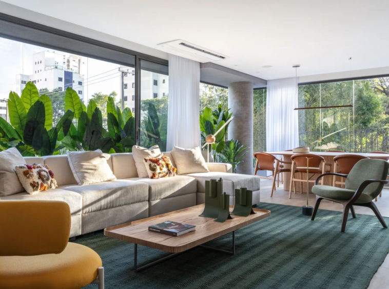Interior do apartamento Leaf Loefgren – Todos Arquitetura Vila Clementino São Paulo