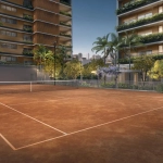 Quadra de tênis de saibro oficial do Quaddra Lorena Yuny – Jardins São Paulo