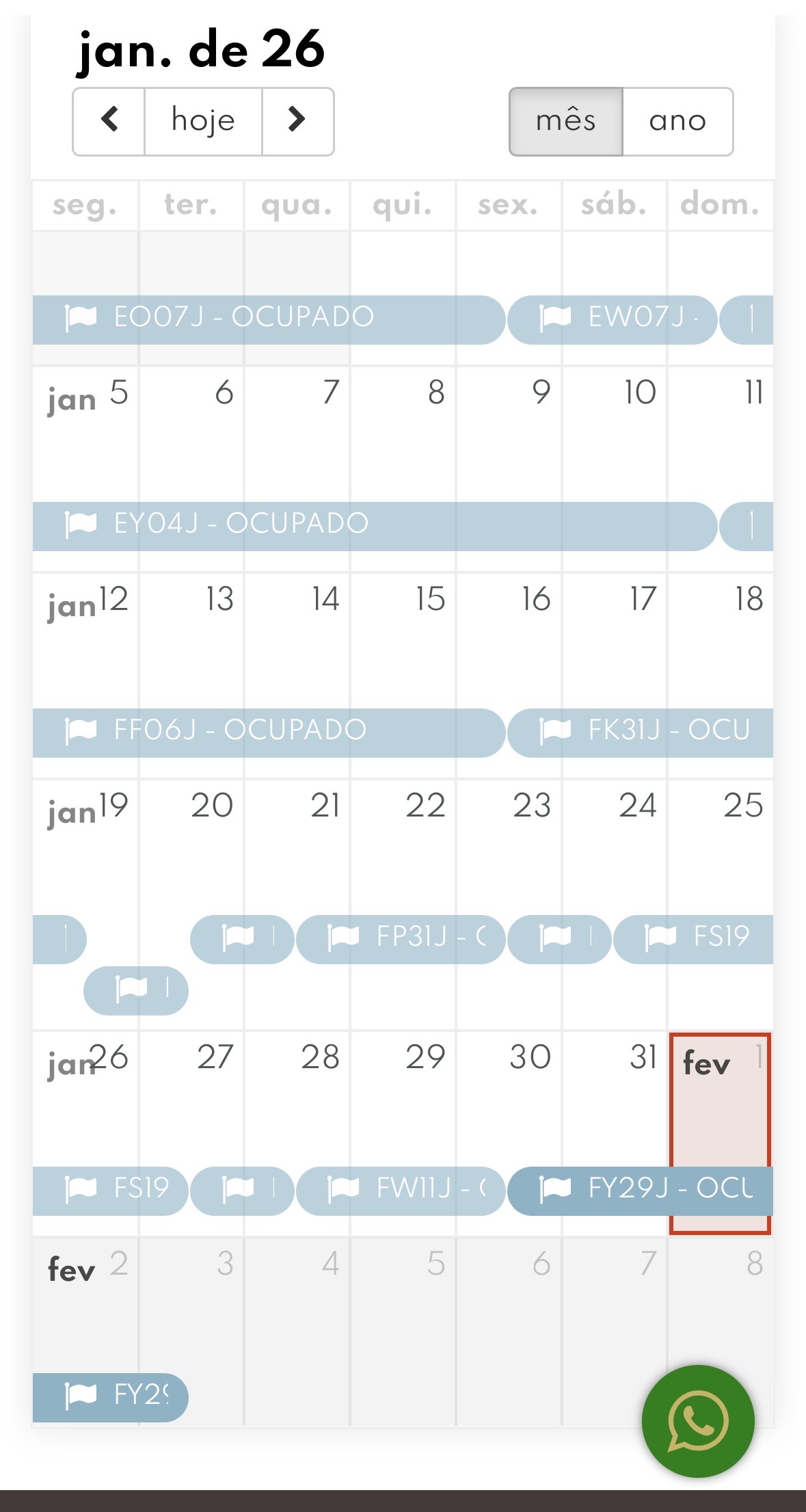 Taxa de ocupação do Vitacon Rua Domingos de Morais