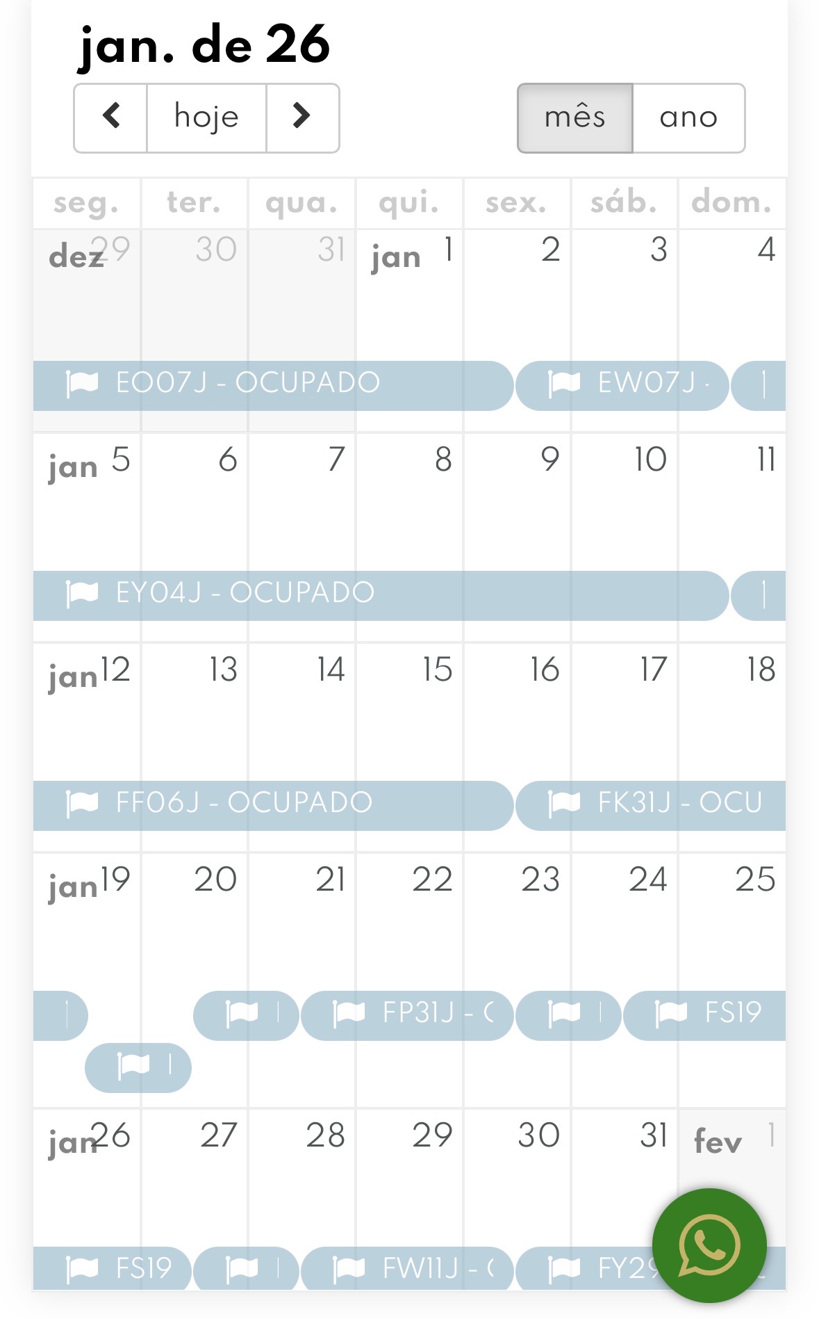 Taxa de ocupação do Vitacon Rua Domingos de Morais