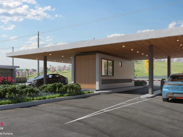 Portaria do Condomínio Fechado Origem Mogi – lançamento de lotes em Mogi das Cruzes