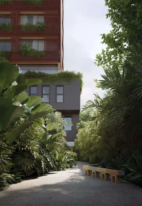 Bosque e jardim de contemplação do CLARA – Bernardes Arquitetura Jardins São Paulo