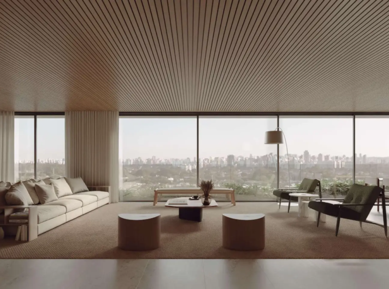 Living do CLARA-Jardins -Apartamento-de-Luxo-LIV-Kopstein-Bernardes-Arquitetura