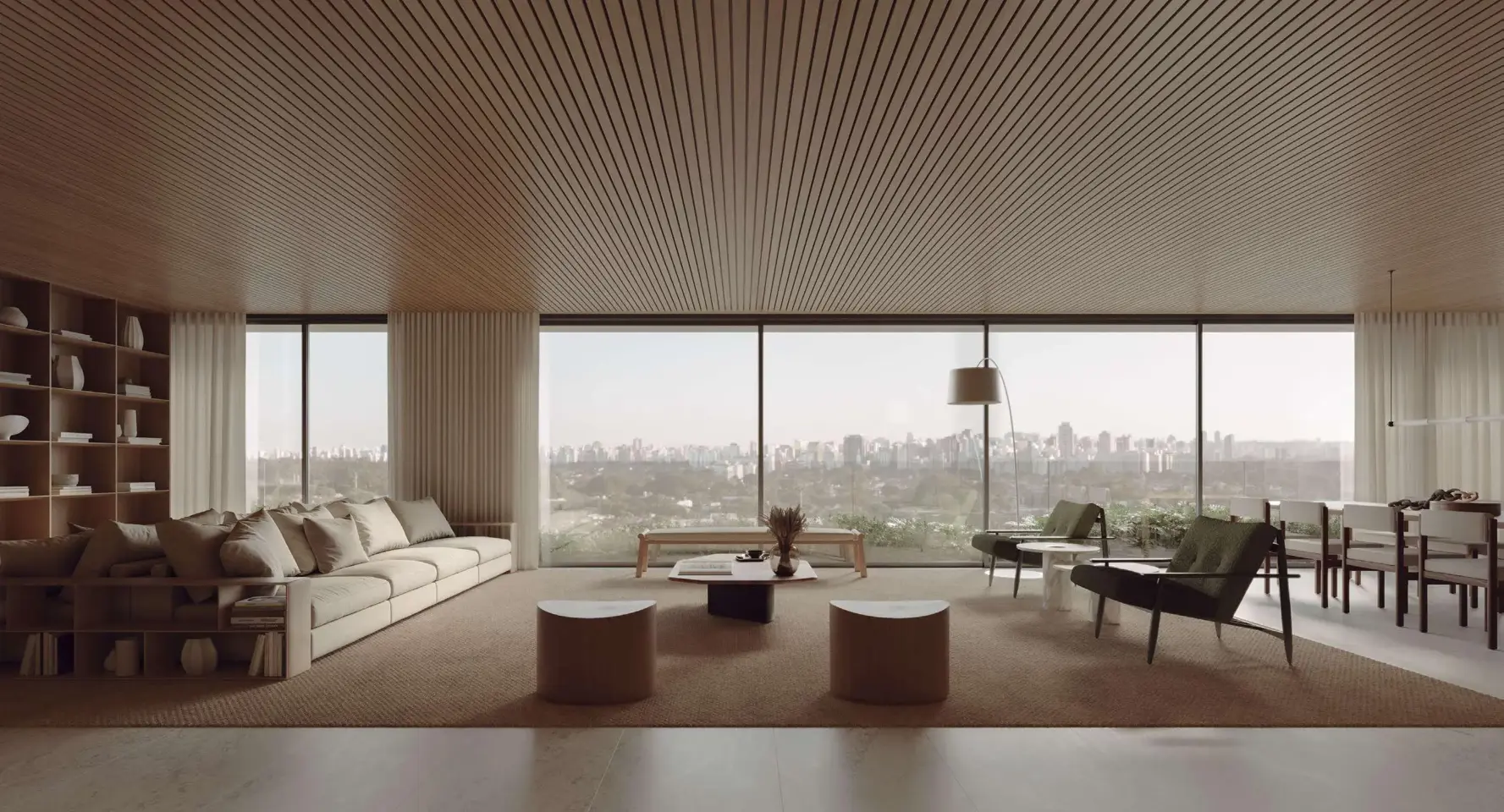 Living do CLARA-Jardins -Apartamento-de-Luxo-LIV-Kopstein-Bernardes-Arquitetura