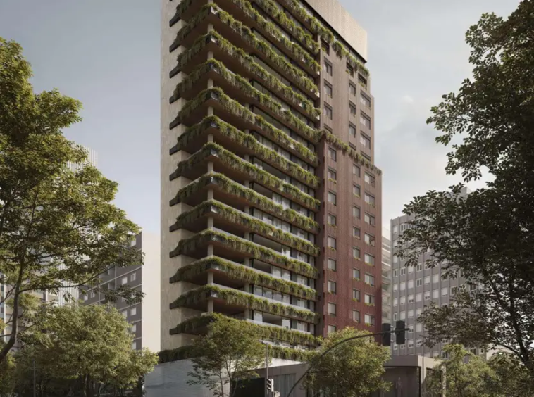 Fachada do CLARA-Jardins -Apartamento-de-Luxo-LIV-Kopstein-Bernardes-Arquitetura