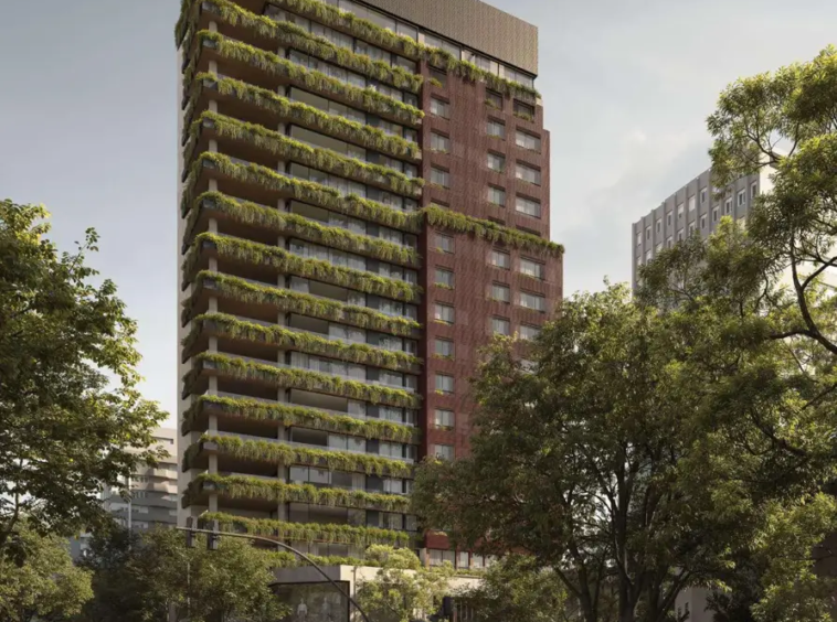 Fachada do CLARA-Jardins -Apartamento-de-Luxo-LIV-Kopstein-Bernardes-Arquitetura