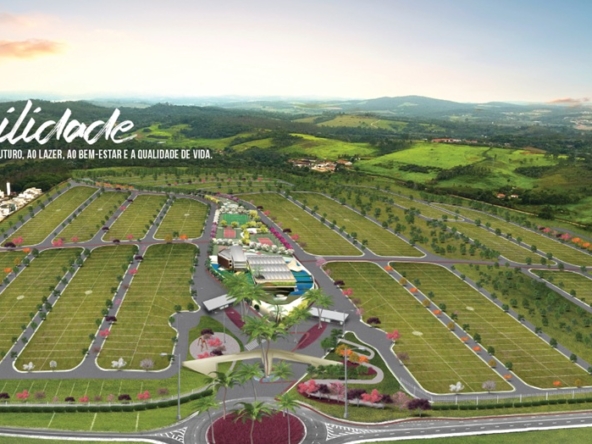 Imagem aérea do Loteamento Paradise Gardens em Mogi das Cruzes