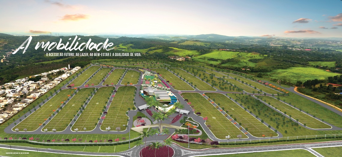 Imagem aérea do Loteamento Paradise Gardens em Mogi das Cruzes