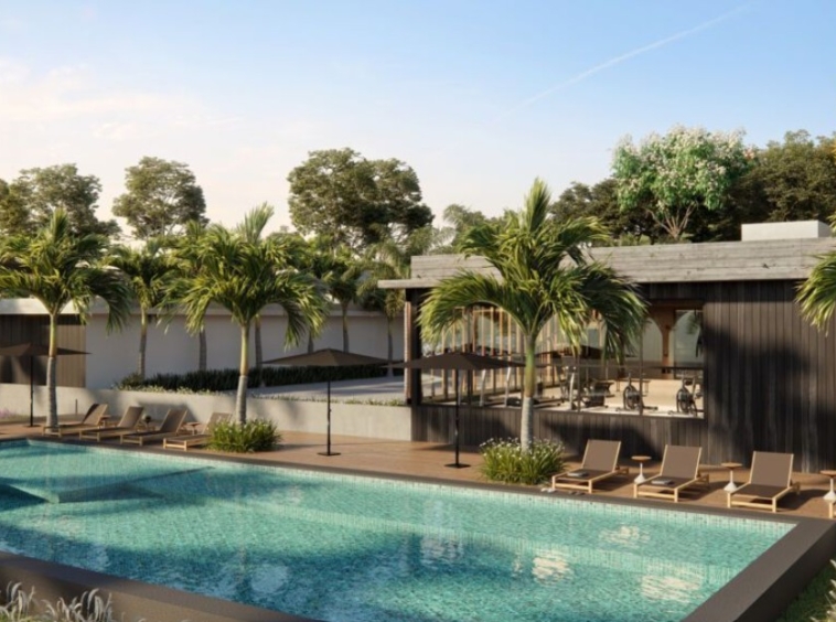 Área de lazer do Reserva Arujá – piscina e clube em loteamento fechado Arujá