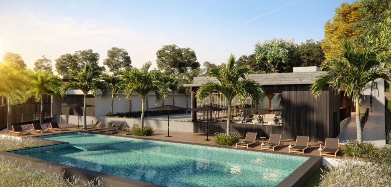 Área de lazer do Reserva Arujá – piscina e clube em loteamento fechado Arujá