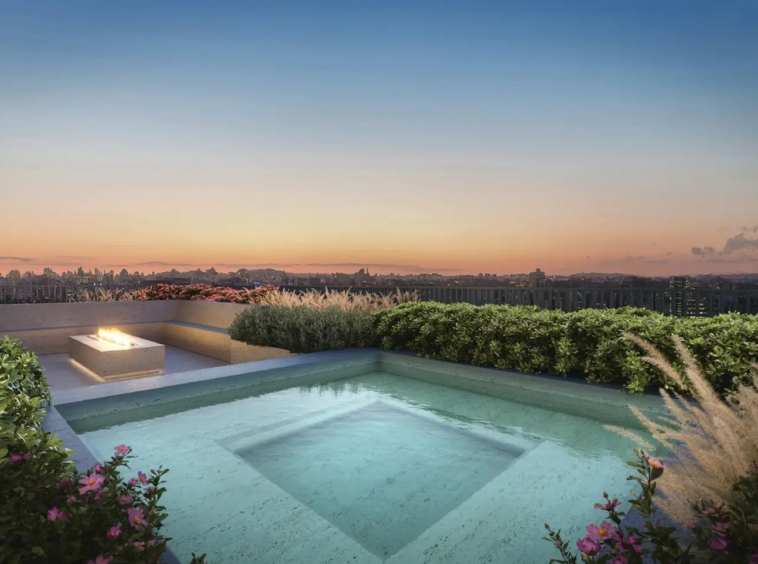 Rooftop do 1800 Oscar Pinheiros Benx – piscina 25m 23º andar Rua Oscar Freire