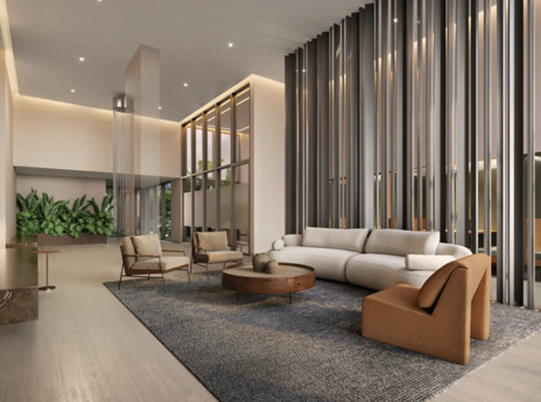 Lobby do 1800 Oscar Pinheiros Benx – Triplex Arquitetura Oscar Freire Pinheiros