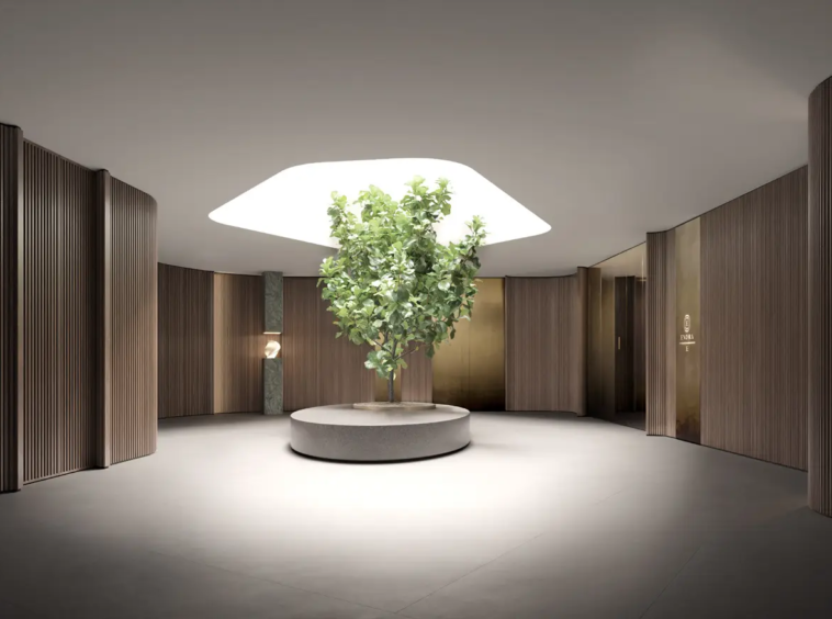 Gallery Lobby do Enora Jardins – hall de entrada curado Jader Almeida Jardins