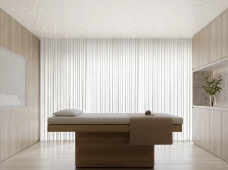 Sala de massagem do Enora Jardins – spa residencial Jardins São Paulo
