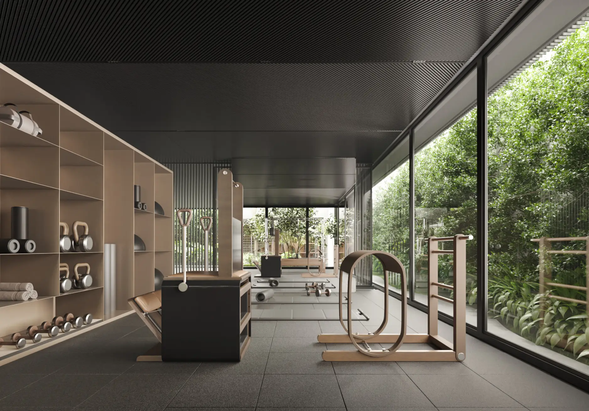 Espaço de pilates do Enora Jardins – wellness Rua Padre João Manuel Jardins