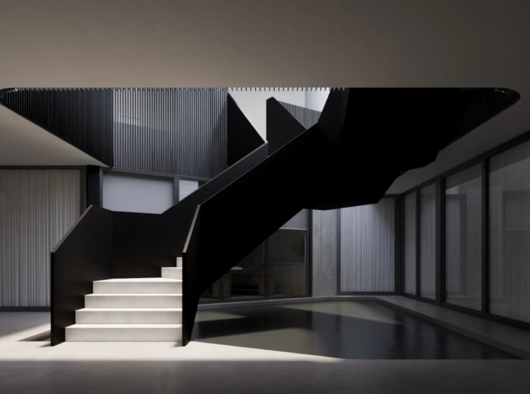 Escadaria do Enora Jardins – arquitetura de interiores Jader Almeida Jardins