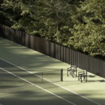 Quadra de tênis do Enora Jardins – lazer esportivo Rua Padre João Manuel Jardins