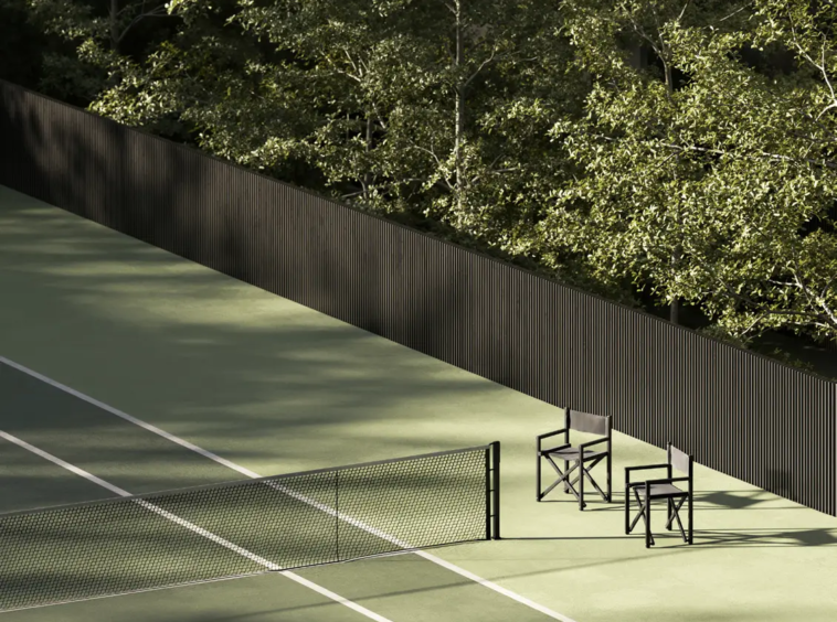 Quadra de tênis do Enora Jardins – lazer esportivo Rua Padre João Manuel Jardins