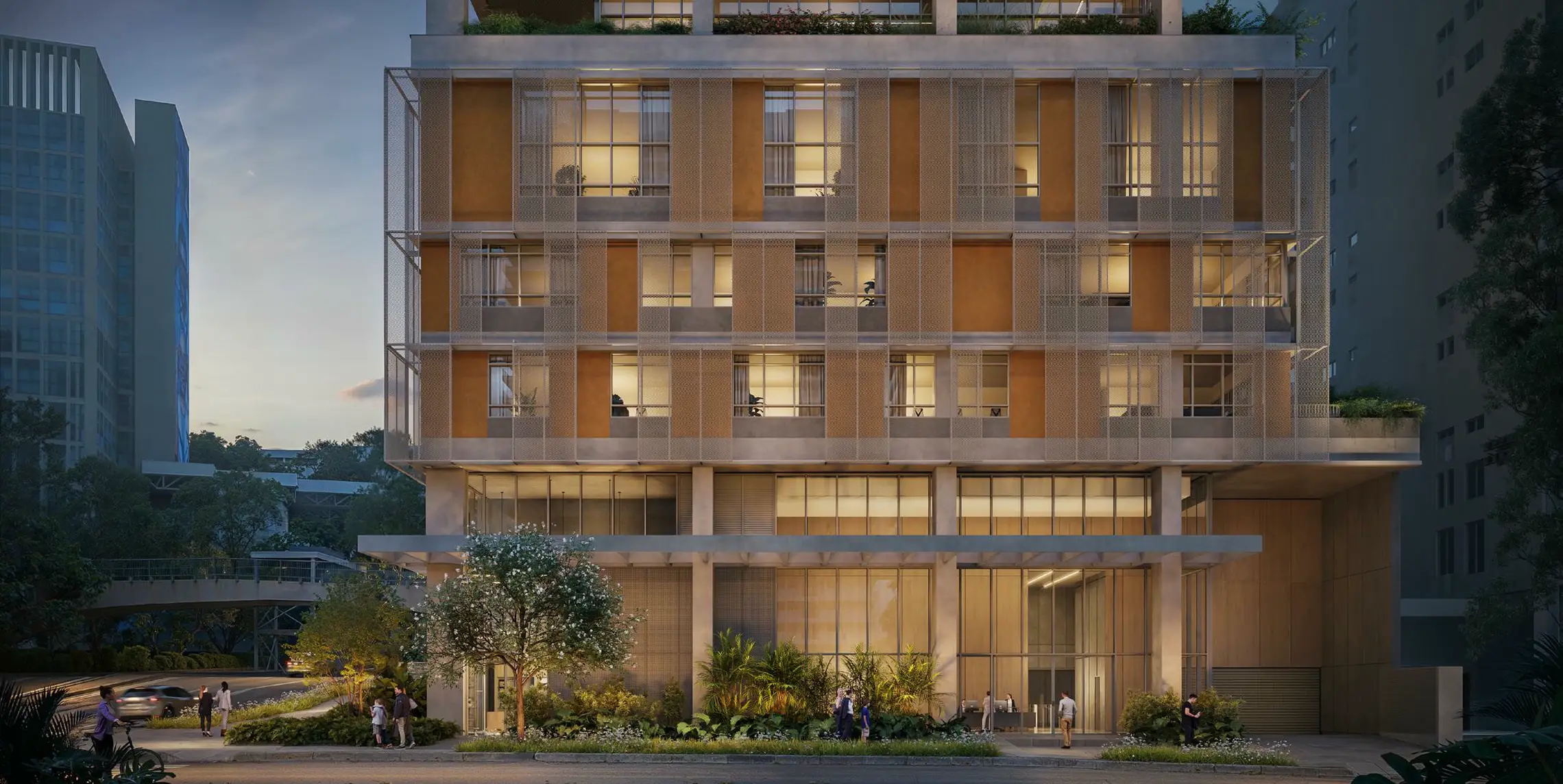 Acesso e entrada do Lumi Idea!Zarvos – edifício de consultórios Alameda Franca Jardins