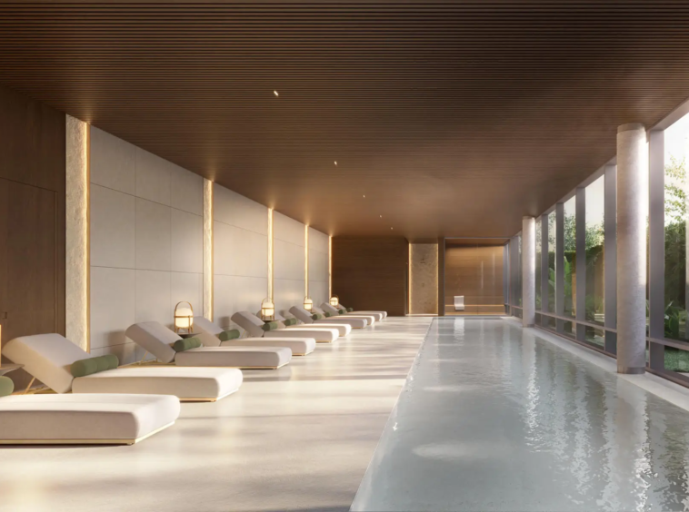 Piscina coberta com raia 25m do Altitude Jardins por Artefacto – Jardins SP