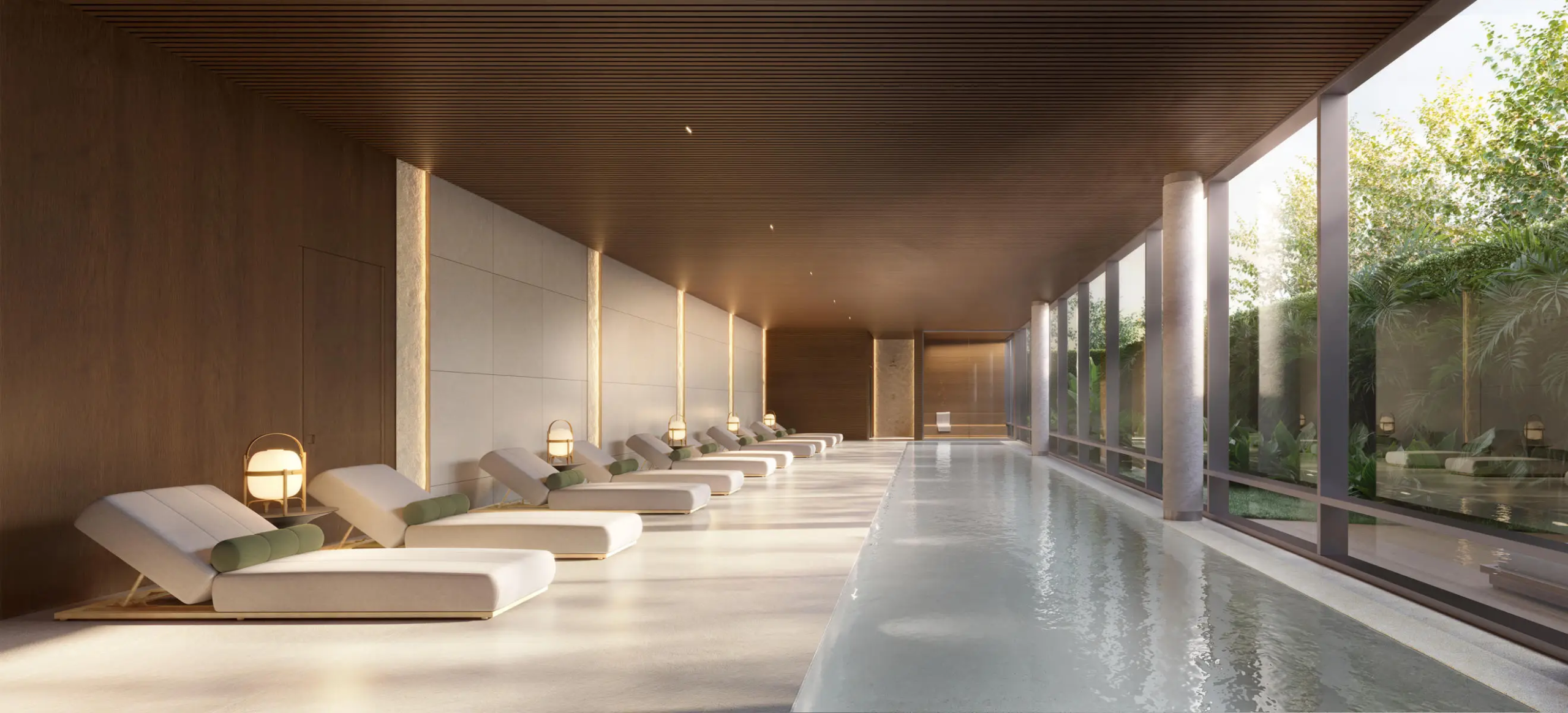 Piscina coberta com raia 25m do Altitude Jardins por Artefacto – Jardins SP