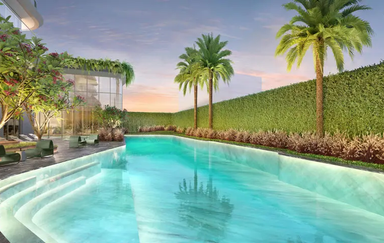 Segunda piscina descoberta do Epic Jardim Europa – lazer Pininfarina Cyrela SP