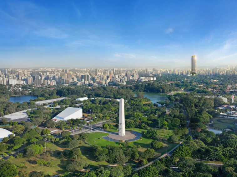 Vista do Epic Jardim Europa – o prédio residencial mais alto de São Paulo 210m