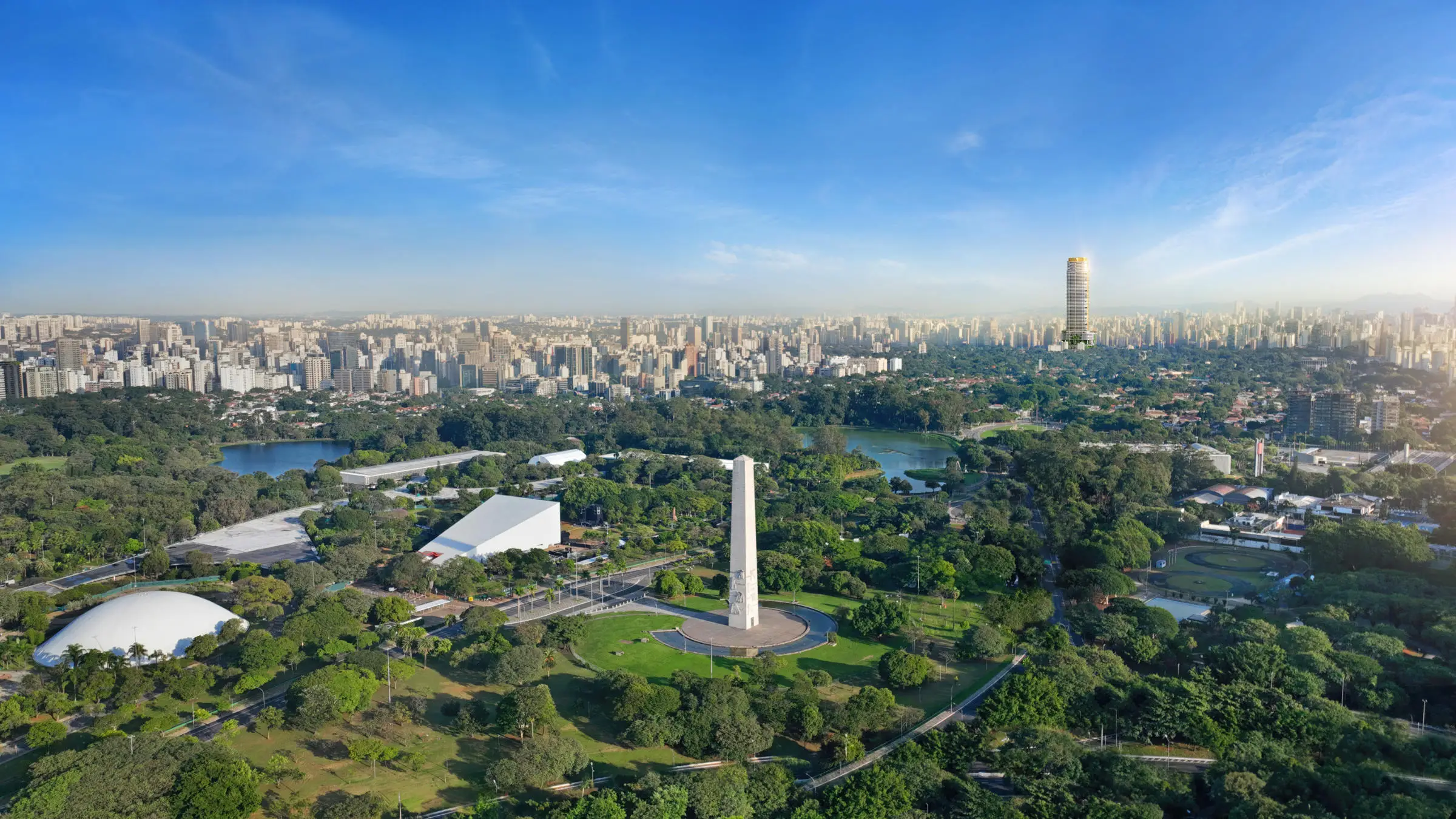 Vista do Epic Jardim Europa – o prédio residencial mais alto de São Paulo 210m