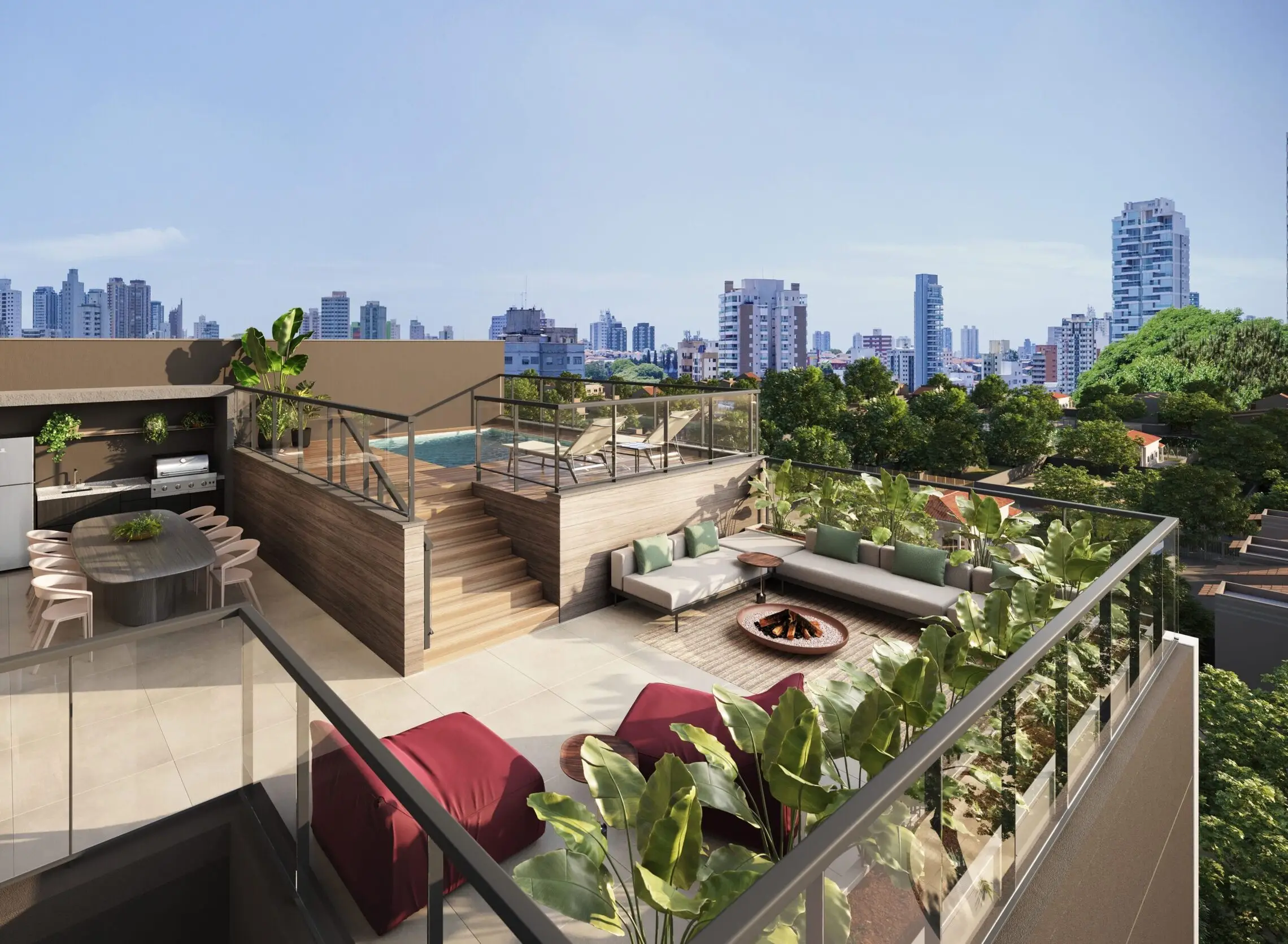 Cobertura com terraço do MAC Pinheiros – apartamento Pinheiros São Paulo