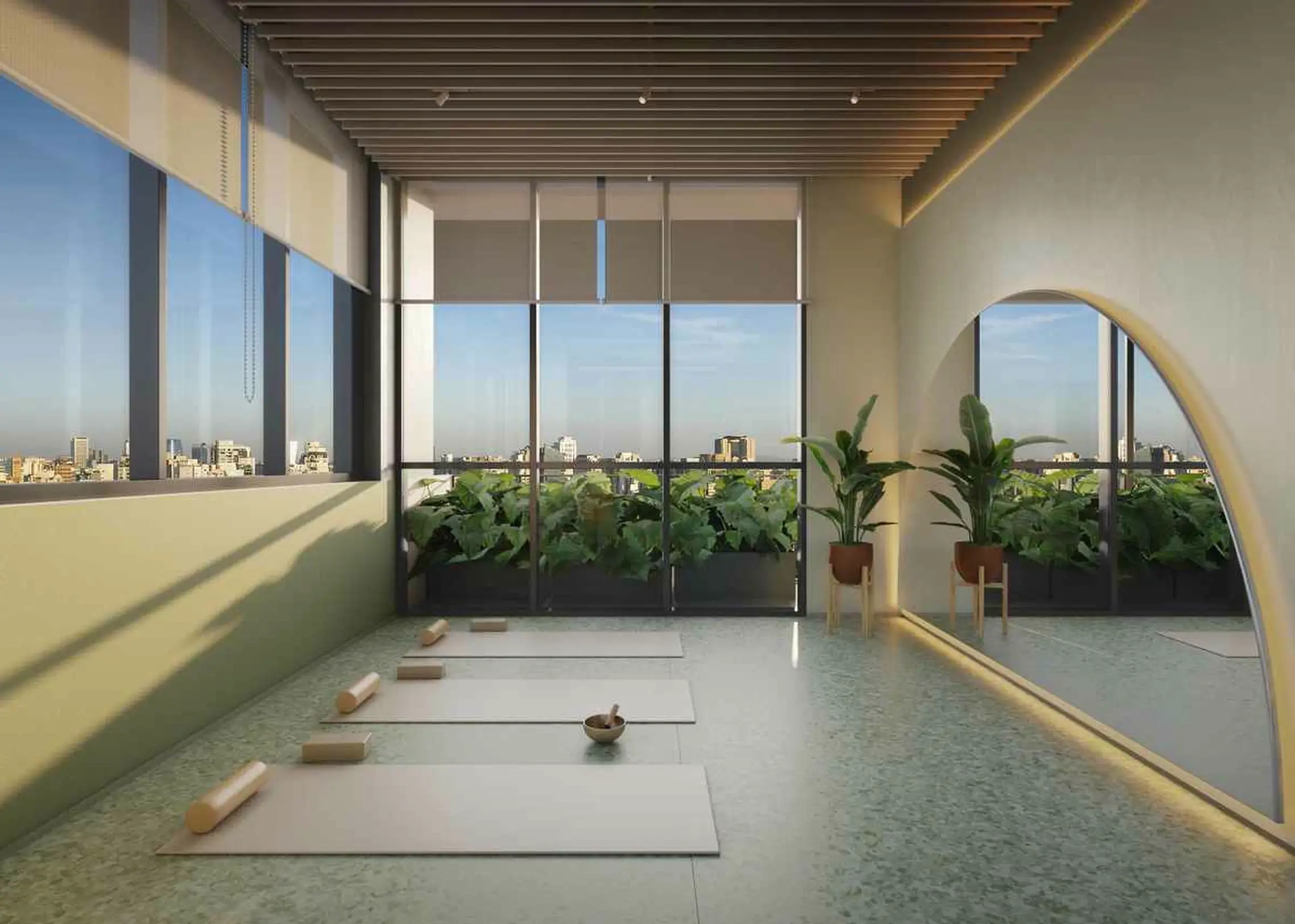 Gym do Lisbô Pinheiros Benx – deck molhado e solarium Rua Lisboa Pinheiros SP