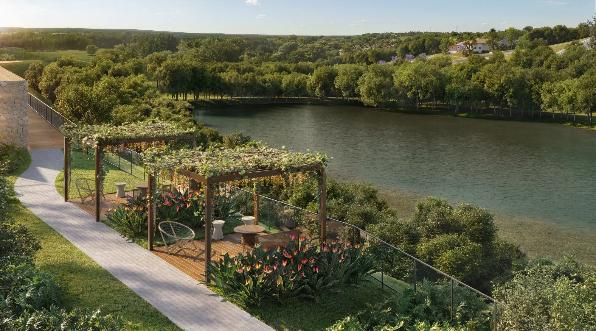House garden do Fazenda Itapety Helbor – lazer de clube Mogi das Cruzes SP