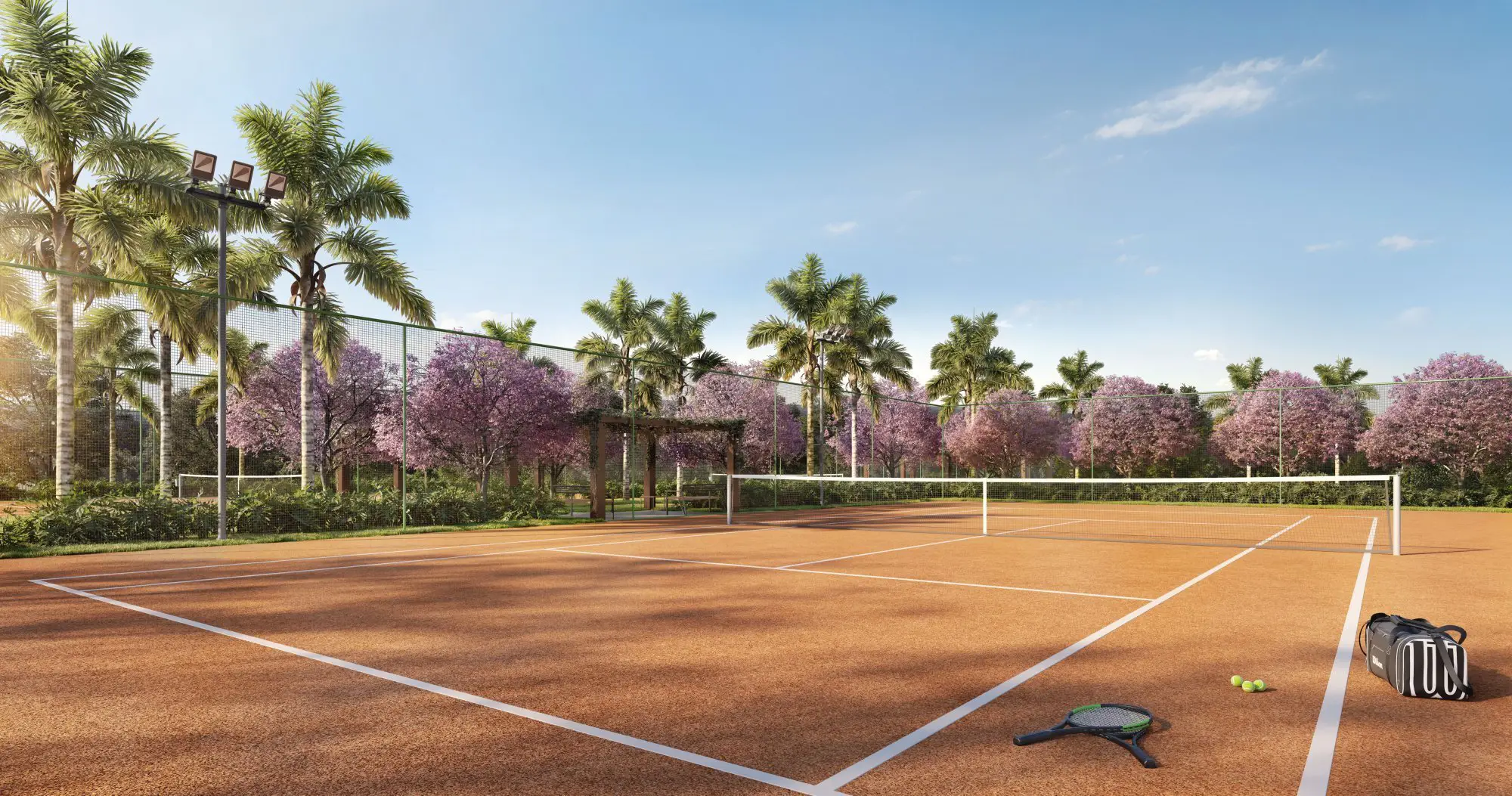 quadra de tenis do Fazenda Itapety Helbor – Serra do Itapeti Mogi das Cruzes SP