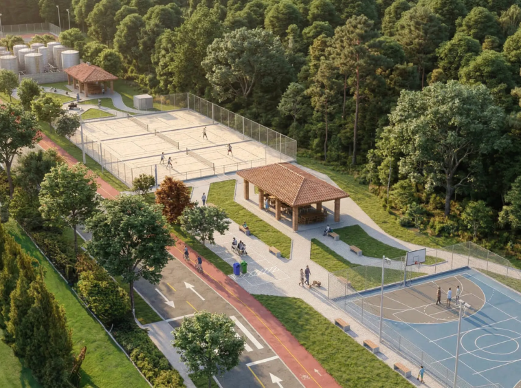 lazer 2 do Reserva Aruã Scopel cercado de área verde no Aruã Mogi das Cruzes SP