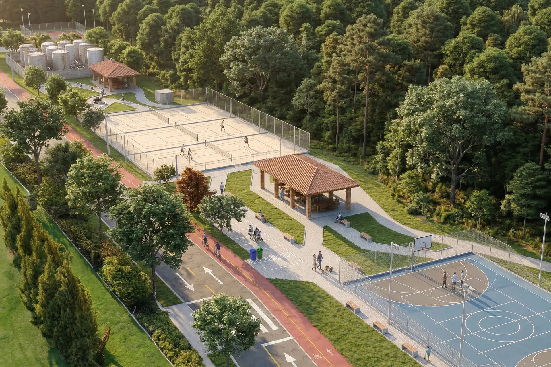 lazer 2 do Reserva Aruã Scopel cercado de área verde no Aruã Mogi das Cruzes SP